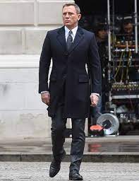 Spectre Navy Crombie Coat James Bond Style Crombie Coat Cocktail Attire Men