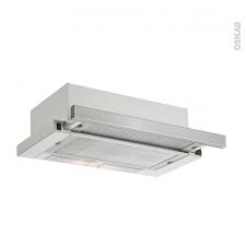 Hotte De Cuisine Aspirante Telescopique 60 Cm Inox Silverline Nuty Oskab