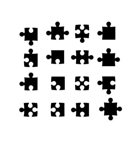 PUZZLE PIECES SVG, Puzzle pieces clipart, Puzzle pieces svg cut files for  Cricut, Puzzle pieces vector