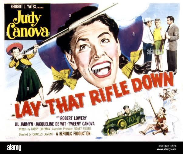 LAY THAT RIFLE DOWN, Judy Canova, 1955 Stock Photo - Alamy