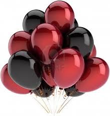 Birthday Black And White Balloons Decorations Party Balloons Decoration Of Birthday Multicolor Deep Red And Balloon Decorations Party White Party Decorations Halloween Party Balloons