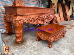 Sập thờ tứ linh gỗ gụ