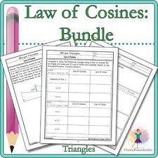 Law Of Cosines Bundle Law Of Cosines Law Of Sines Teaching Style