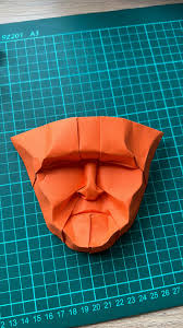 Mask 05 designed by Fynn Jackson, folded by me : r/origami