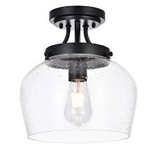 Black forest 29 1/2w ashbury kitchen island light pendant. Krasty Industrial Farmhouse Seeded Glass Matte Black Finish Semi Flush Mount Ceiling Flush Mount Ceiling Lights Semi Flush Mount Ceiling Lights Ceiling Lights