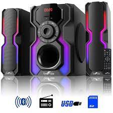 Befree Sound 2 1ch Bluetooth Multimedia Wired Speaker System W Leds 9332371 Hsn