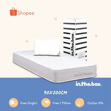 Kasur ini di buat dengan menggunakan bonnel spring 6 ulir, dengan kawat yang berdiameter lebih besar, yaitu 2.4 mm. Kasur Spring Bed Inthebox Ukuran 90x200 Single Size Shopee Indonesia