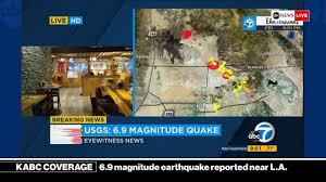 Breaking News 7 1 Magnitude Earthquake Reported Near Los Angeles Kabc News Coverage Youtube Bad Storms Environmental Issues Live Hd