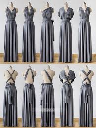 Dark Grey Infinity Bridesmaids Dress Multiway Convertable Dress Convertible Bridesmaid Dress Infinity Dress Bridesmaid Infinity Dress Ways To Wear