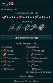 A Calc Taming Companion App For Various Platforms Android Ios Windows Desktop Mobile Www A Calc De Survival Ingame Ark