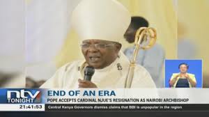 Cardinal john njue announced his predecessor's death and asked for prayers for the late archbishop, who invested heavily in education. Te1vkwh367cgum