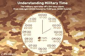 Do you get there on the 11th (assuming they leave at the very start of the 12th), or the 12th (assuming. The 24 Hour Military Time System