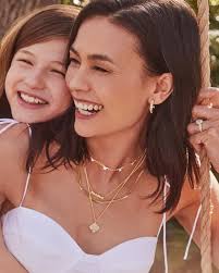 Kendra Scott Lillia Crystal Butterfly Gold Strand Necklace in White Crystal 