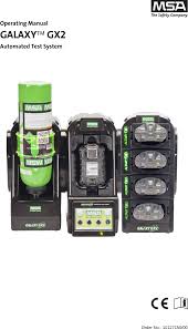 Gas levels can be programmed to either read all, or hold on any one sensor. 10105756 Msa Gx2 Electronic Cylinder Holder User Manual Galaxy Gx2 Mine Safety Appliances