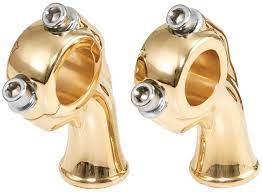 Brass Harley 1 Inch Motorcycle Risers Polished Motorcycle Harley Custom Harleys Brass