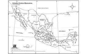 Mapa de méxico sin nombres y con división política. Mapas Del Estado De Mexico Para Descargar Y Colorear Colorear Imagenes