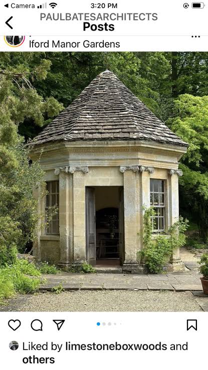 Neoclassical Architecture in an English Cottage Garden | Historic military base exterior, Garden folly, Folly designs