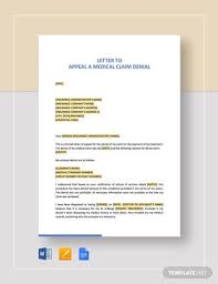 Appeal letter insurance company sample template health formal. 10 Best Medical Appeal Letter Templates Pdf Word Pages Google Docs Free Premium Templates