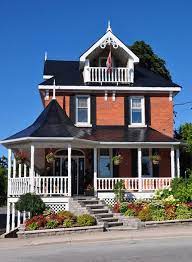 Like The Black Shutters And Roof With White Trim Pretty House Design Photos My Dream Home Victorian Homes