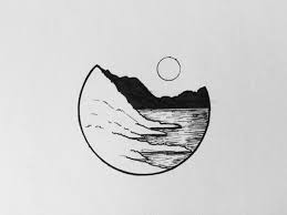 C'est facile, mais il faut s'entraîner ! 1001 Idees De Dessin Au Crayon Pour S Inspirer Dessin Paysage Noir Et Blanc Dessin Au Crayon Facile A Dessiner
