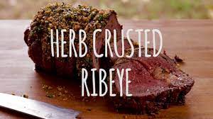 Herb crusted rib eye steak recipe. Herb Crusted Australia Ribeye Recipe Youtube
