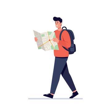 Solo traveler practicing safe travel habits in a new city