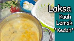 250g udang, spice paste, minyak resep laksa lemak. Laksa Kuah Lemak Kedah Yang Mudah Lagi Sedap Youtube