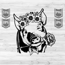 Download Cute Pig Floral Svg File Pig Clipart Pig Svg Pig Farm Svg Pig With Flowers Svg In 2020 Cute Pigs Pig Clipart Pig Farming 3D SVG Files Ideas | SVG, Paper Crafts, SVG File