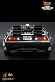 hop in this delorean time machine from hot toys freaksugar delorean time machine delorean back to the future