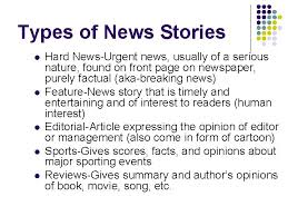 The united states was established in 1776. Journalism High School Newspaper Basics Newspaper Termsstory Types