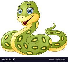 Vector Illustration Of Cute Green Snake Cartoon Download A Free Preview Or High Quality Adobe Illustrator Ai Eps Snake Illustration Cartoon Cartoons Vector