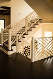 Classic chippendale design railing panel. Modern Wood Staircase Ideas Novocom Top