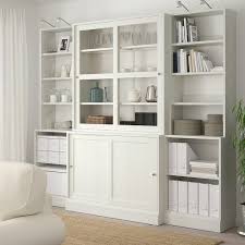 Havsta Storage With Sliding Glass Doors White Ikea Canada Ikea In 2020 Sliding Glass Door Glass Door Glass Cabinet Doors