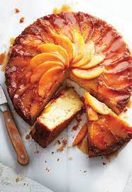 Peach Upside Down Cake Chatelaine Recipe Peach Upside Down Cake Peach Recipe Upside Down Cake