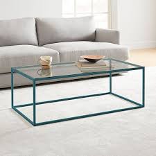 If you have a full sectional or long traditional couch, a rectangular coffee table offers optimal functionality and balance to your living room. Streamline Coffee Table Glass Steel