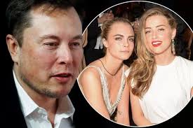 Elon Musk denies 'three-way affair' with Amber Heard and Cara Delevingne