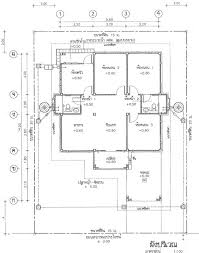 Complete set of small house plans (pdf): Thai House Plans Small 3 Bed 2 Bath Bungalow