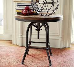 Weldon Side Table Pottery Barn Adjustable Side Table Side Table Farmhouse Living Room Furniture