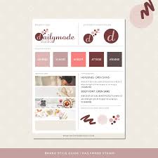 Free brand style guide template. Brand Style Guide Canva Template Dailymode Studio