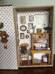 Studeerkamer In Boek Room Box Miniatures Miniature Rooms Room Box