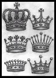 Black and white queen crown tattoo. Outline Small Queen Crown Tattoo Novocom Top