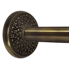 Get free shipping on qualified antique brass single curtain rods or buy online pick up in store today in the window treatments department. Floral Shower Curtain Rod In Antique Brass