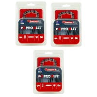 3x Prokut Chainsaw Chains 40DL 3/8 LP .050 fits 10" BAUMR-AG SX25 w/ 10  Inch Bar