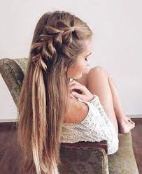 Straight hair is one of the most manageable types of men's hair, able to withstand a lot of styling and be easily tamed. Long Straight Hair Braid Cute Hairstyles Long Hair Styles Hair Styles Gorgeous Braids