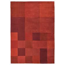 Vesterborg Rug Low Pile Handmade Red 5 7 X7 10 Ikea Rugs Ikea How To Clean Carpet
