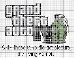 Check spelling or type a new query. Gta Iv Cross Stitch Pattern Cross Stitch Cross Stitch Patterns Stitch