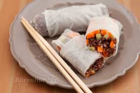 Reispapier Rollen Mit Quinoa Und Rucola Barenhunger Lebensmittel Essen Rezepte Reispapier Rezepte