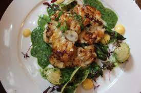Monkfish Recipe With Asparagus And Garlic By Chef Gareth Smith Of Michael S Mount Merrion Monkfish Recipes Recipes Asparagus Recipe