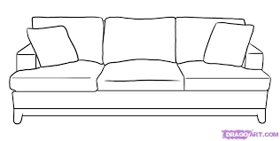 How To Draw A Couch Step By Step Stuff Pop Culture Free Online Drawing Tutorial Added By Dawn Oct Sofa Drawing Drawing Furniture Interior Design Sketches