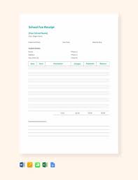 Free School Fee Receipt Template Word Doc Excel Apple Mac Pages Apple Numbers School Fees Receipt Template Word Doc